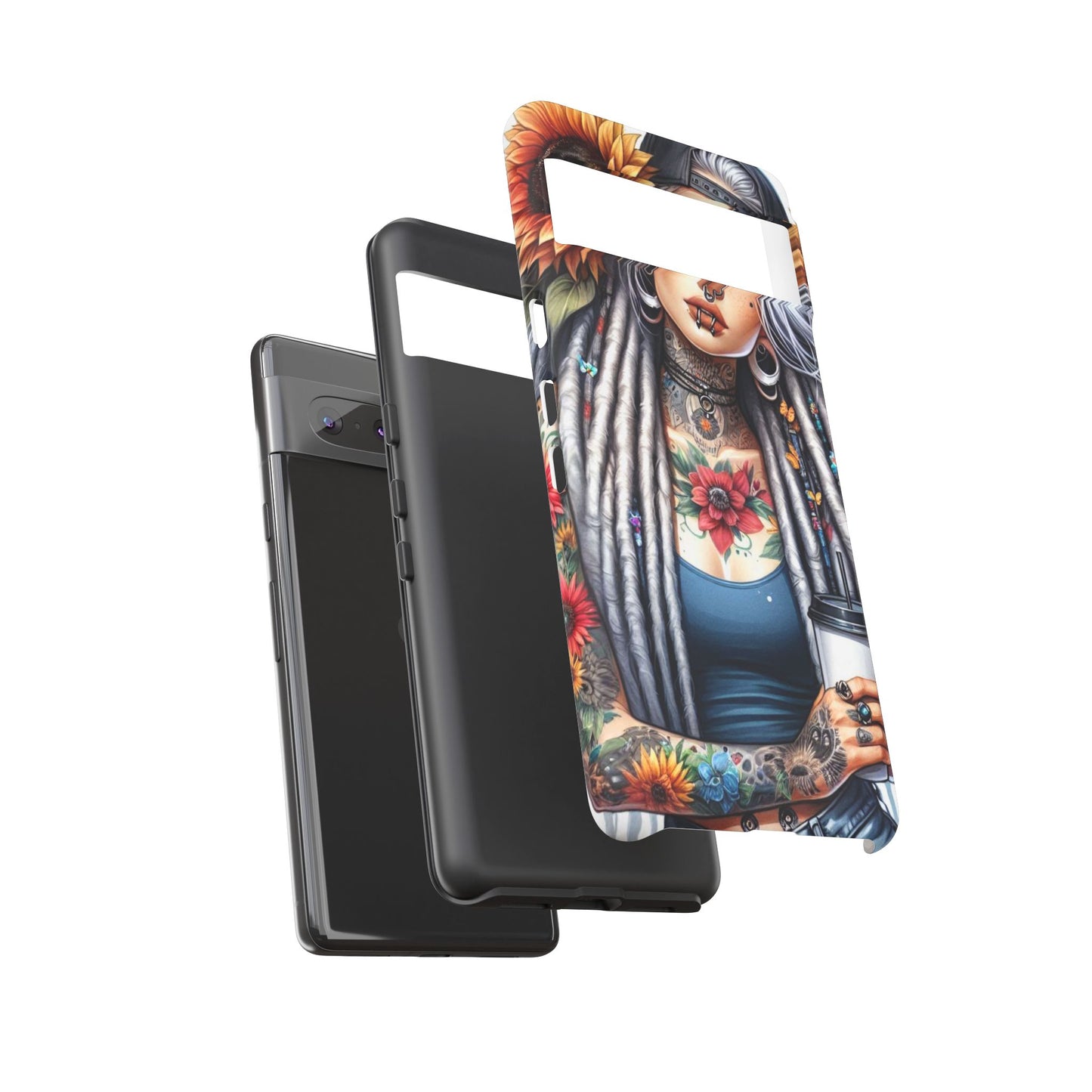Sunflower Queen – Boho Rebel Tattoo Mobile Cover