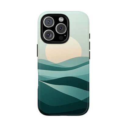 Tranquil Dunes – Abstract Sunset Phone Case for iPhone, Samsung & Pixel