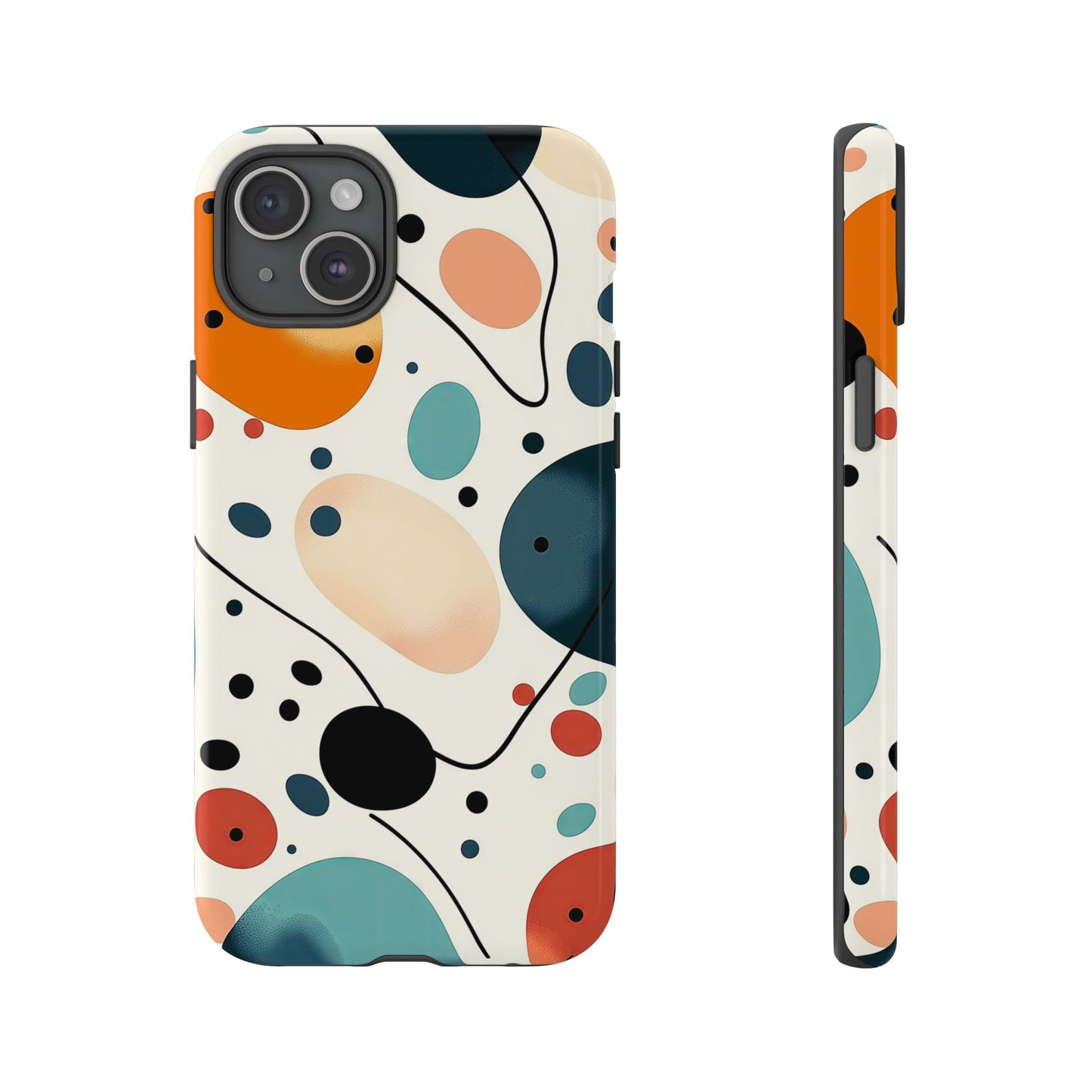 Retro Pop Pebbles – Abstract Vibe Phone Case for iPhone, Samsung & Pixel