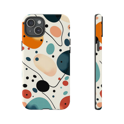 Retro Pop Pebbles – Abstract Vibe Phone Case for iPhone, Samsung & Pixel