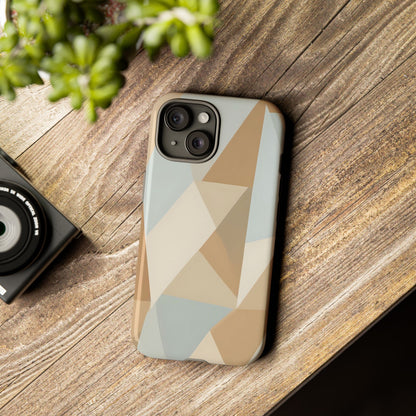 Neutral Geometrical Triangular Abstract Pattern