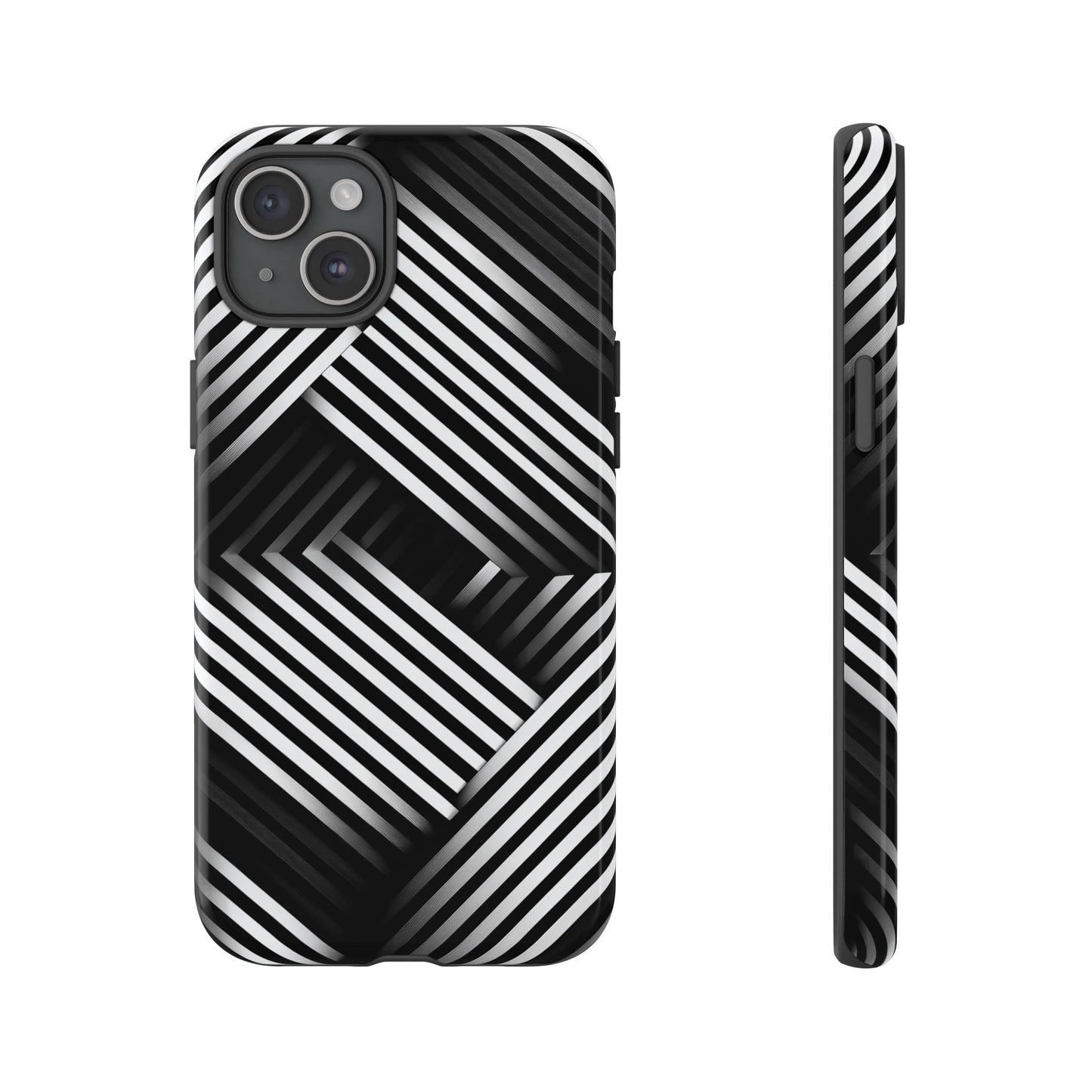 Monochrome Matrix Phone Case for iPhone, Pixel & Samsung