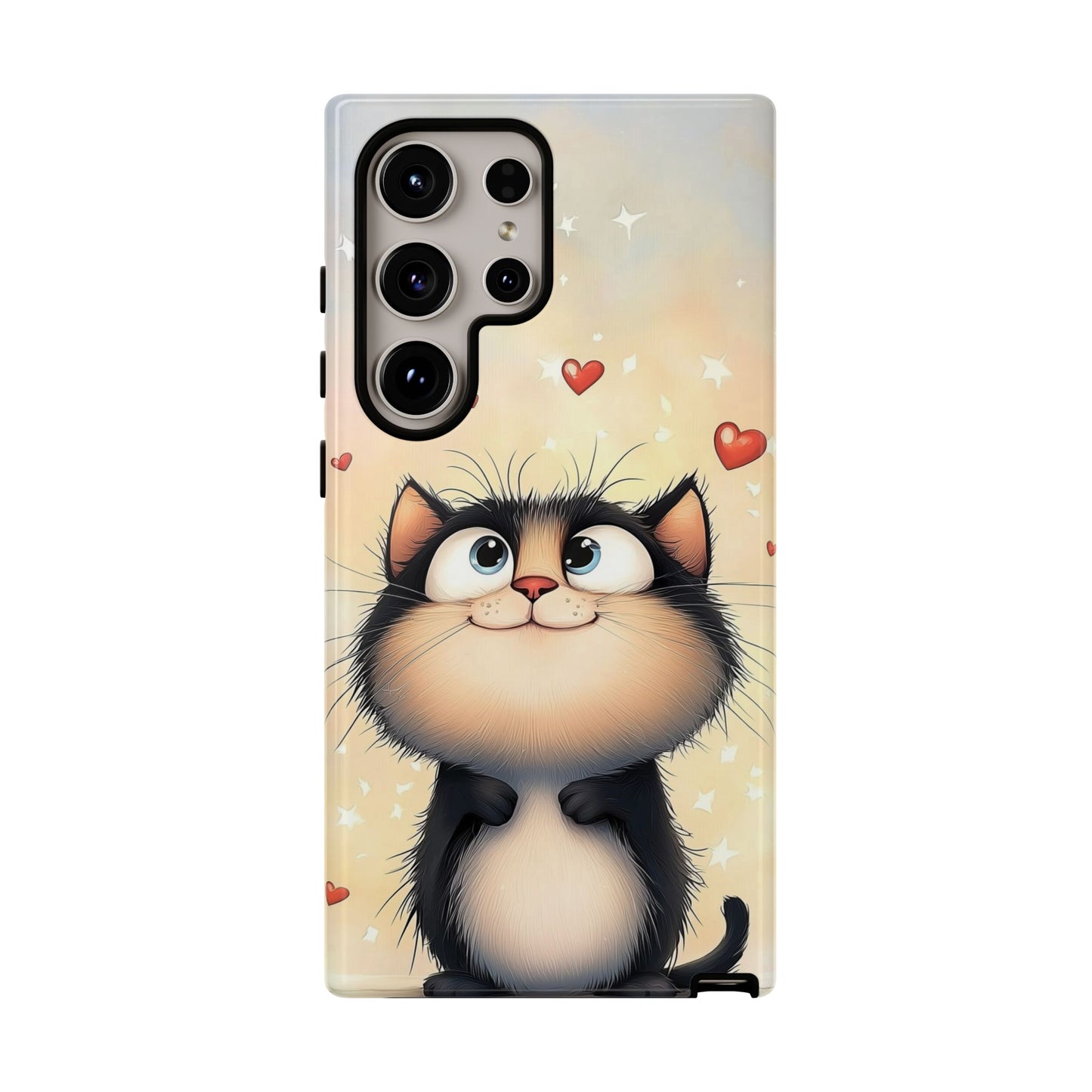 Cute Kitty Love Phone Case – Adorable Anime Cat Design for iPhone, Google Pixel & Samsung