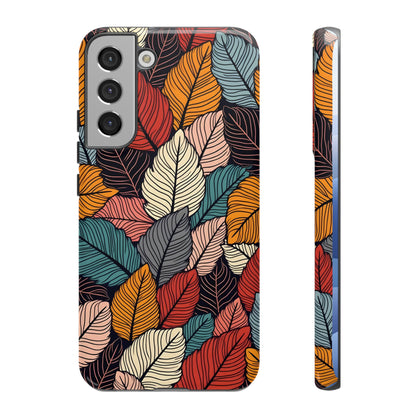 Colorful Abstract Leaves Pattern Design