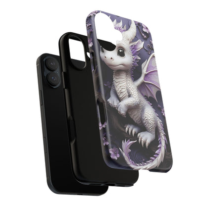 Charming Young Dragon on a Branch Phone Case Design