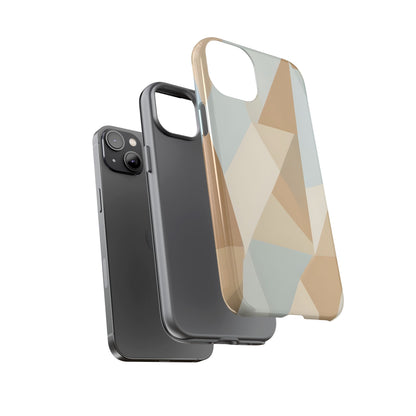 Neutral Geometrical Triangular Abstract Pattern