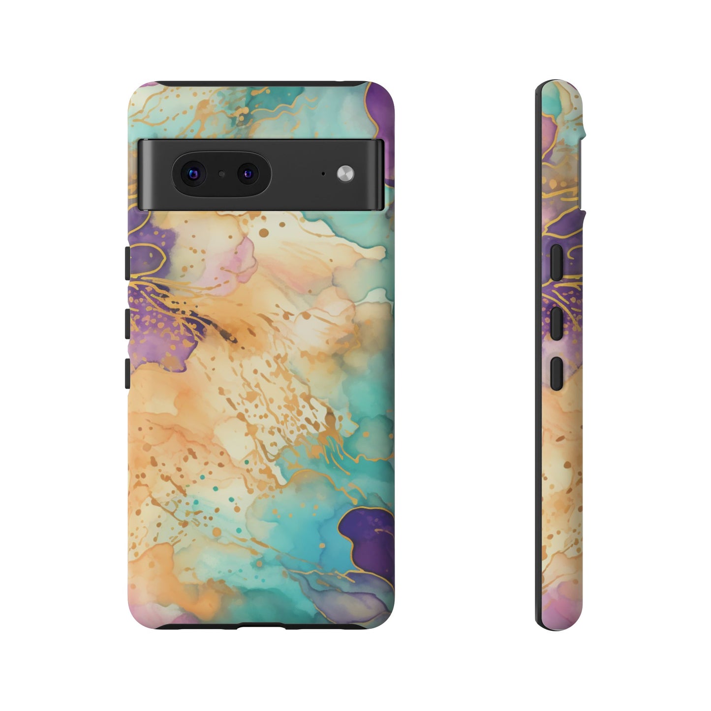Golden Aura Abstract Watercolor Mobile Case
