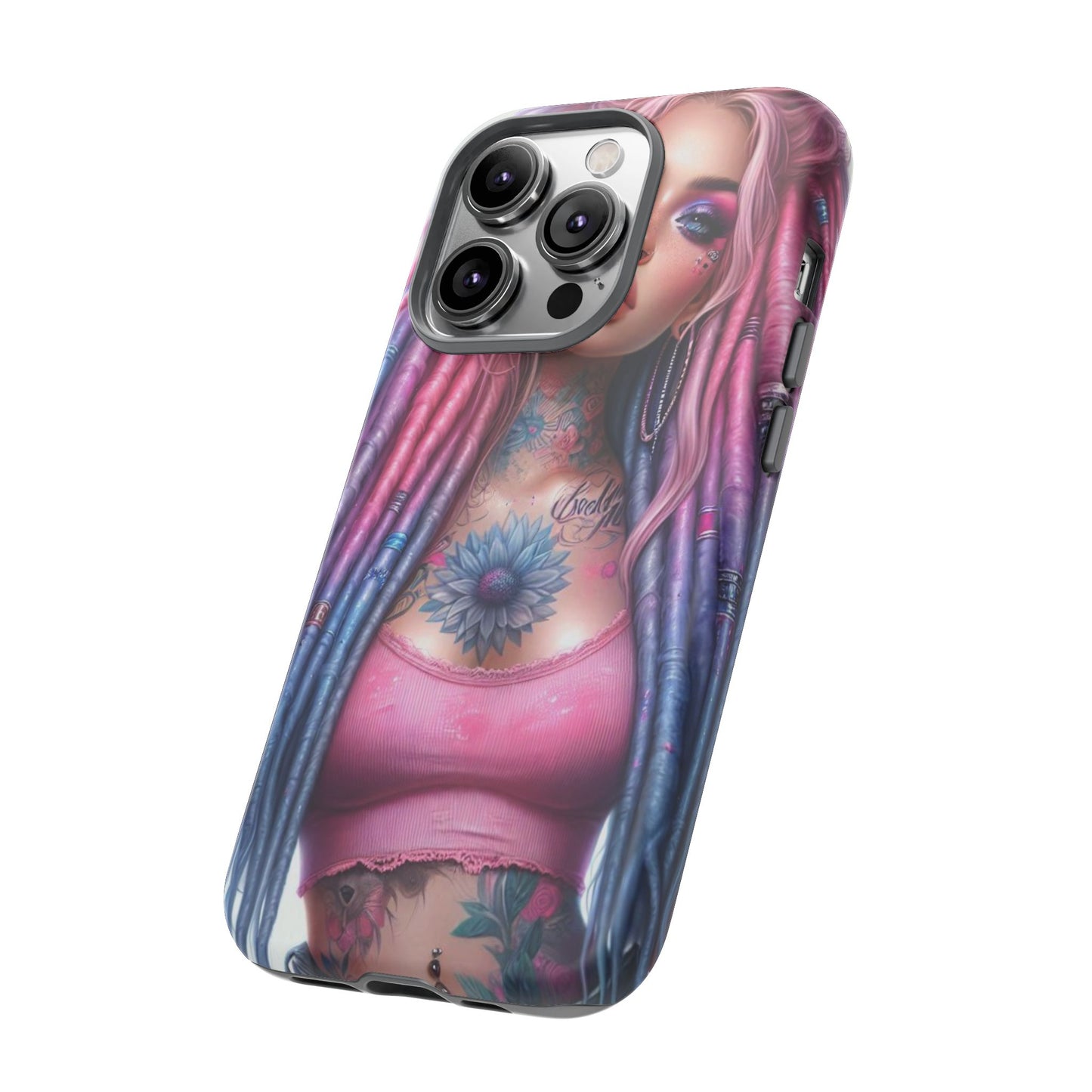 Boho Dream – Vibrant Dreadlocks & Floral Ink Mobile Cover