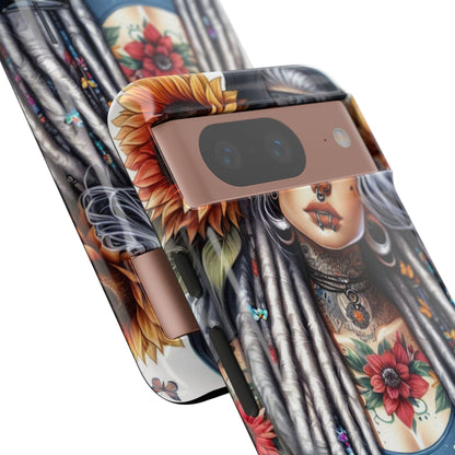 Sunflower Queen – Boho Rebel Tattoo Mobile Cover