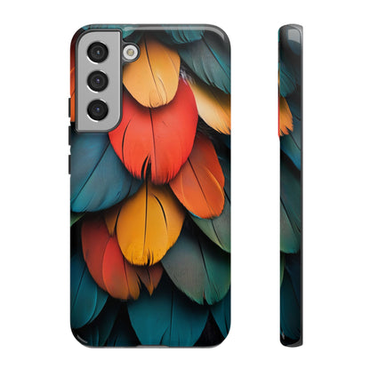 Exotic Macaw Feather Phone Case for iPhone, Samsung & Google Pixel