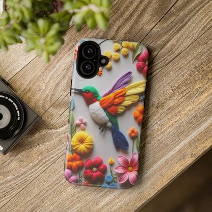 Elegant Hummingbird with Floral Mosaic Design | Nature's Artistic Vibes | Pixel 8 pro
