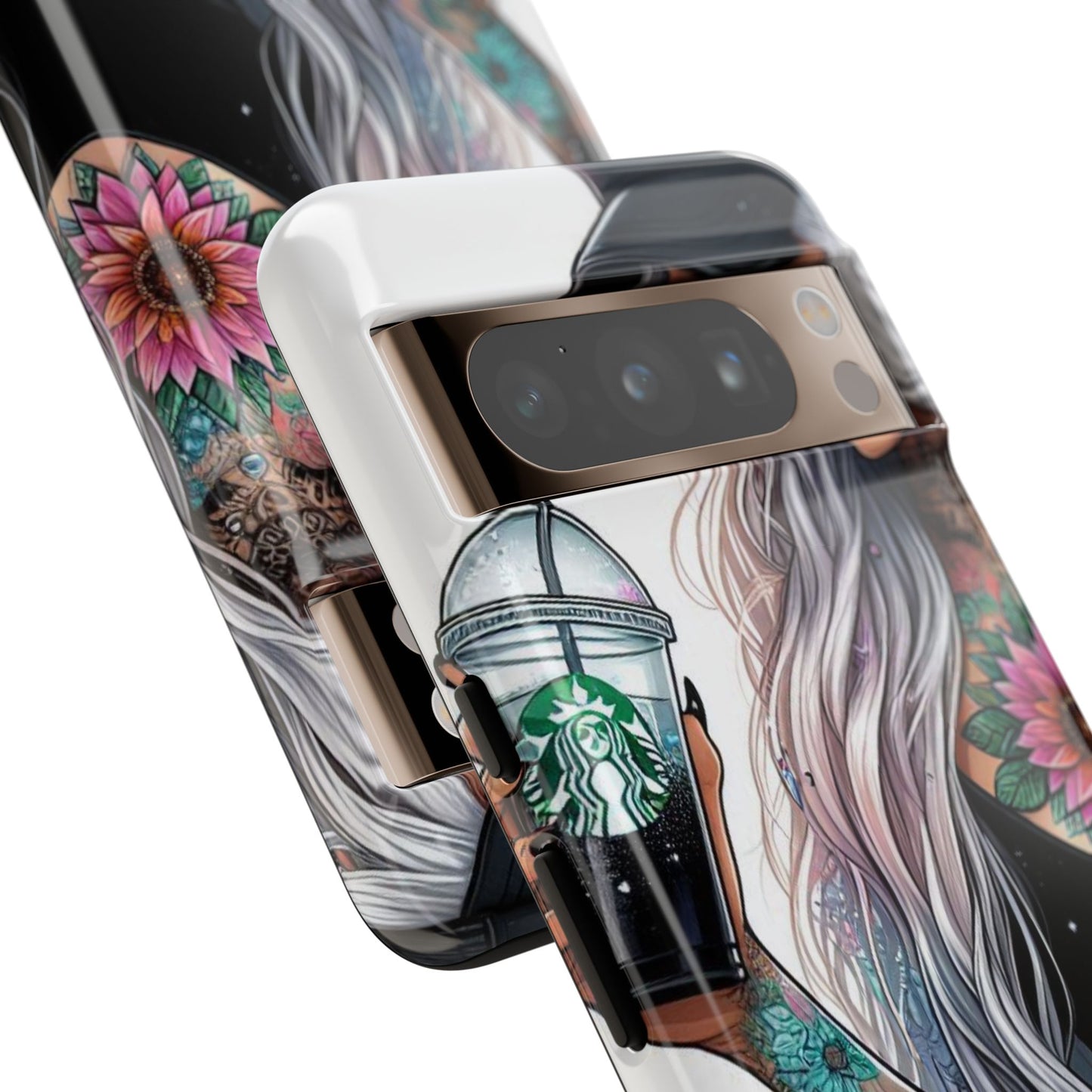 Tattooed Coffee Queen – Edgy Urban Aesthetic Mobile Cover