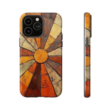 Terracotta Sunburst Boho Phone Case for iPhone, Pixel & Samsung