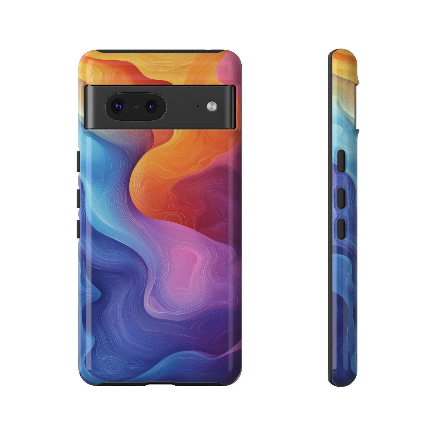 Aurora Flow Watercolor Phone Case for iPhone, google Pixel & Samsung