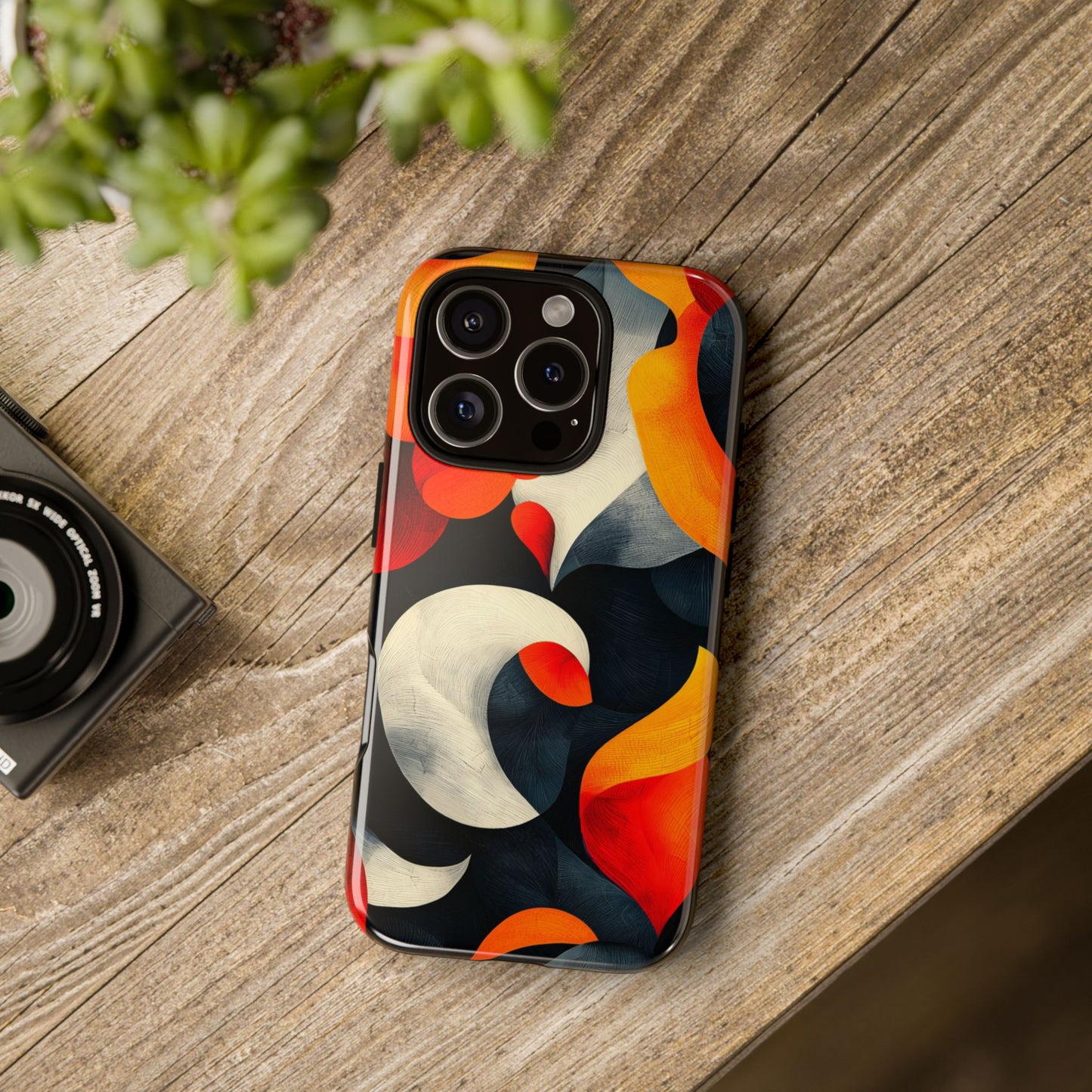 Molten Flow – Abstract Flame Phone Case for iPhone, Samsung & Pixel