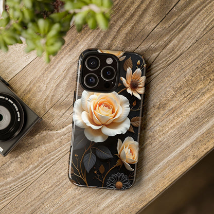 Elegant 3D Floral Design, Botanical Phone Case design for Iphone.
