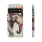 Joyful Floral Elephant Mobile Cover – Whimsical Watercolor Art