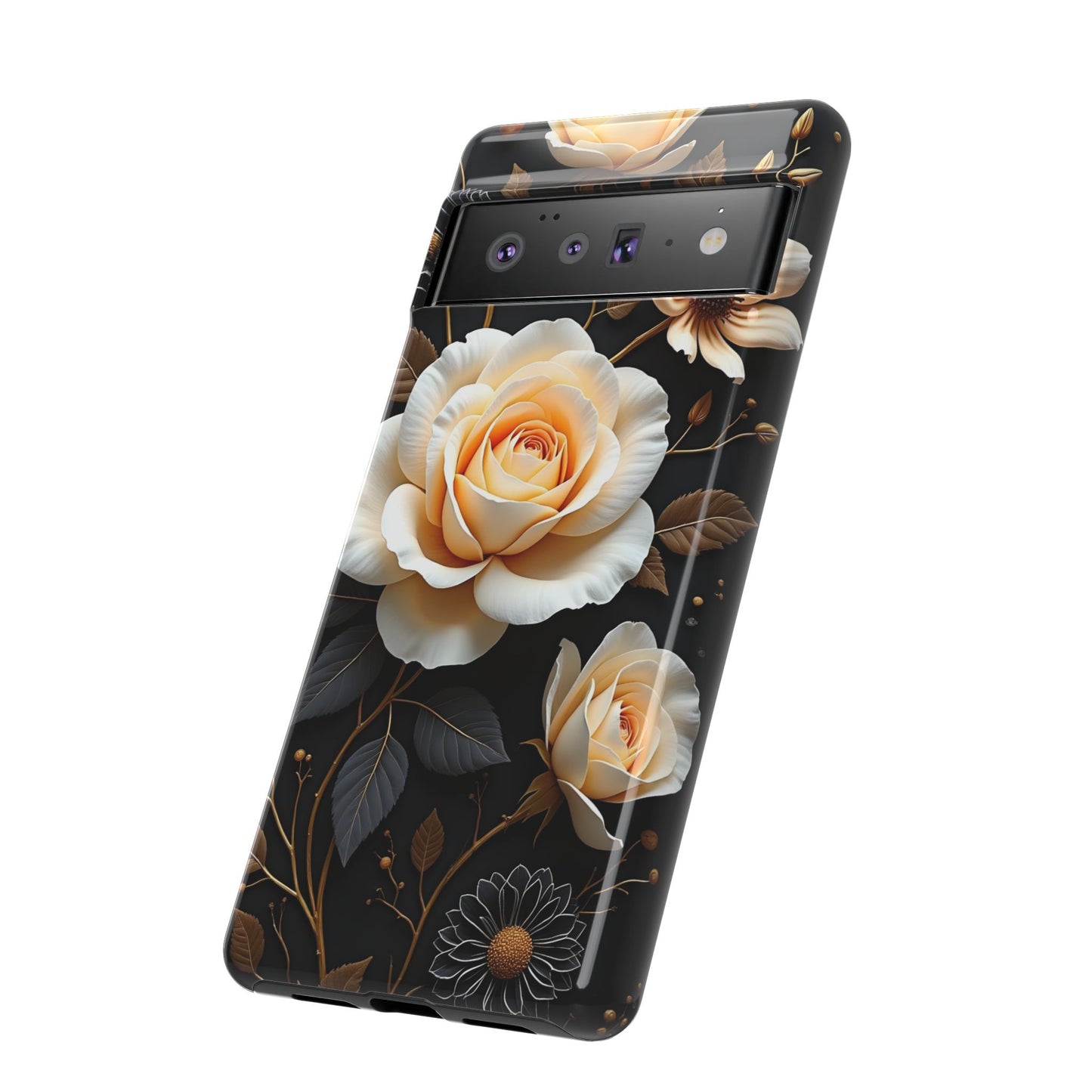 Elegant 3D Floral Design, Botanical Phone Case design for Iphone.