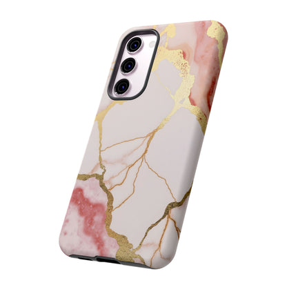 Beautiful Pink Minimal Marble Case Design