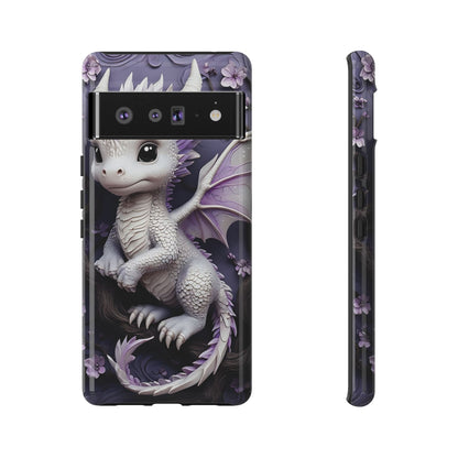 Charming Young Dragon on a Branch Phone Case Design