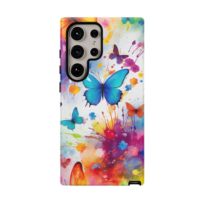 Vibrant Watercolor Butterfly Mobile Case