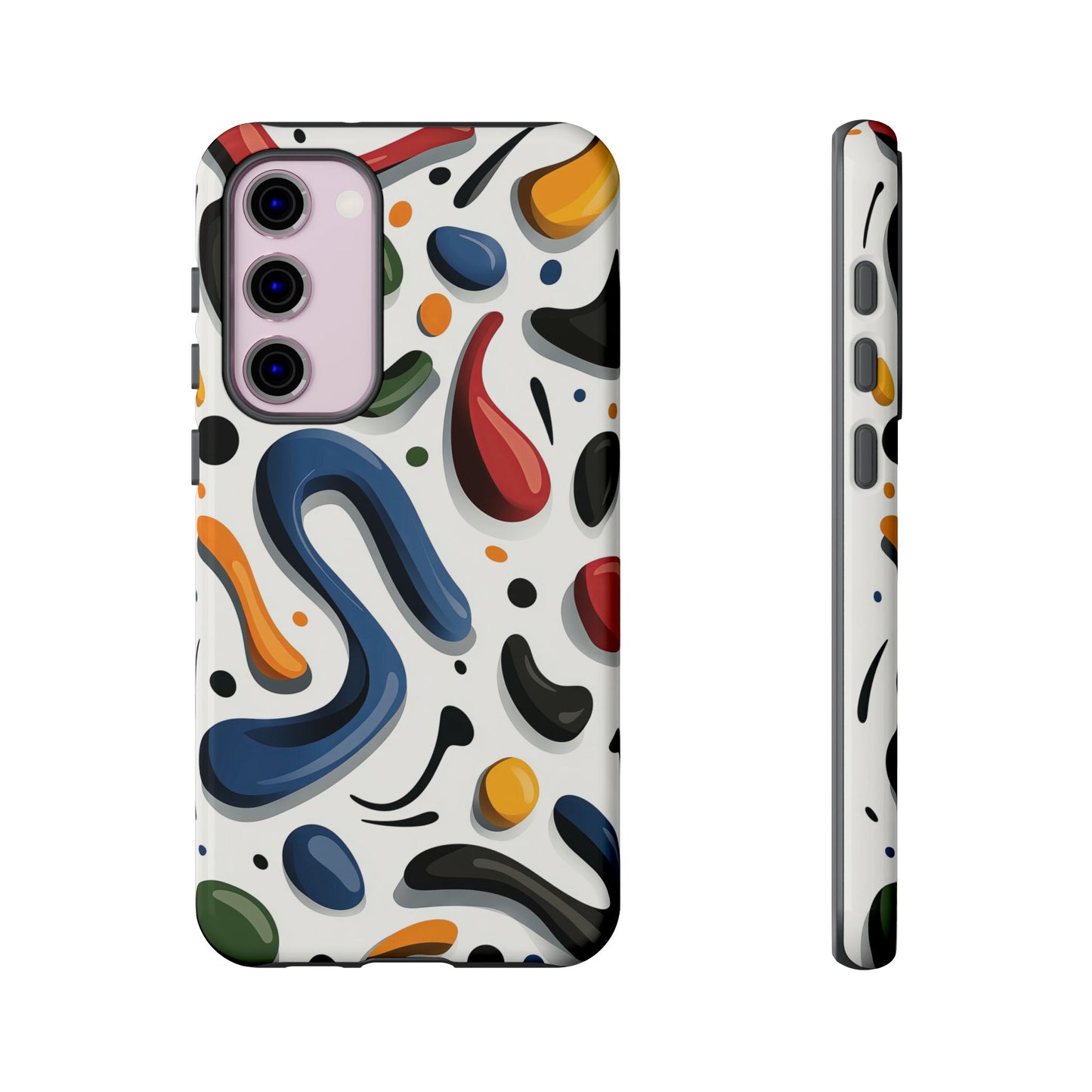 Color Cascade – Glossy Abstract Blob Case for iPhone, Pixel & Samsung