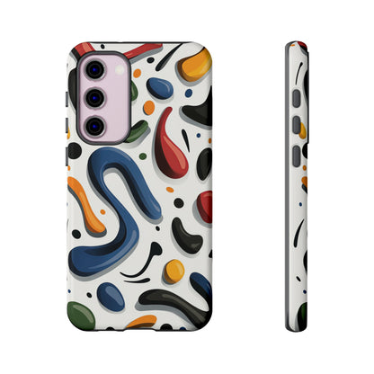 Color Cascade – Glossy Abstract Blob Case for iPhone, Pixel & Samsung