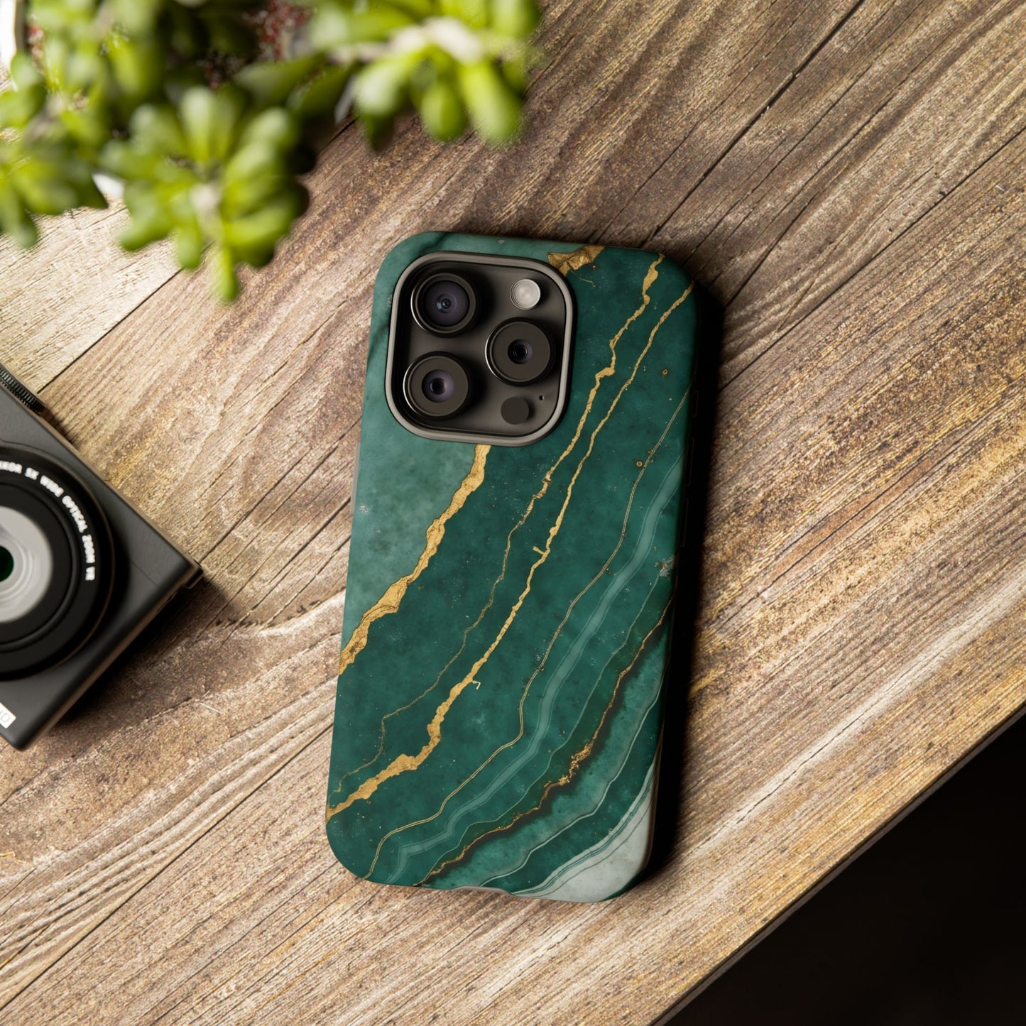 Jade Green Marble Case Design