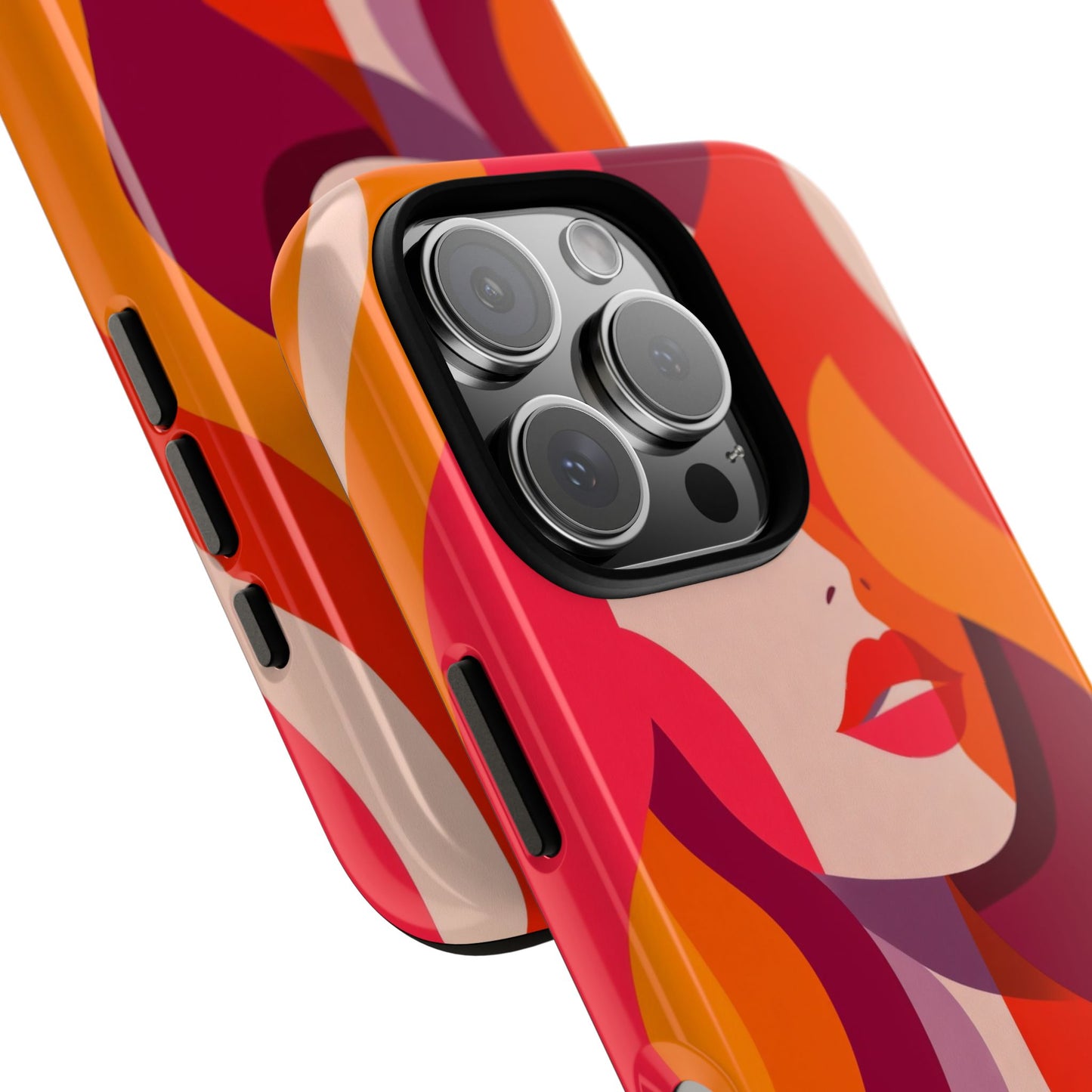 Flame Muse – Abstract Goddess Phone Case for iPhone, Samsung & Pixel