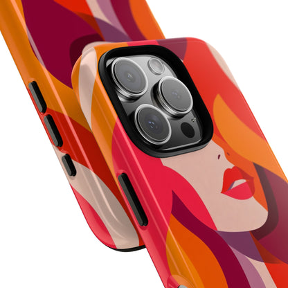 Flame Muse – Abstract Goddess Phone Case for iPhone, Samsung & Pixel