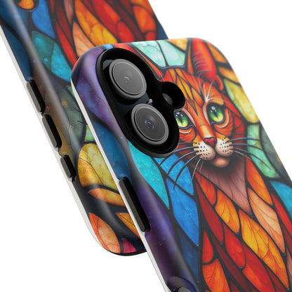 Geometric Cat: Colorful Abstract Portrait