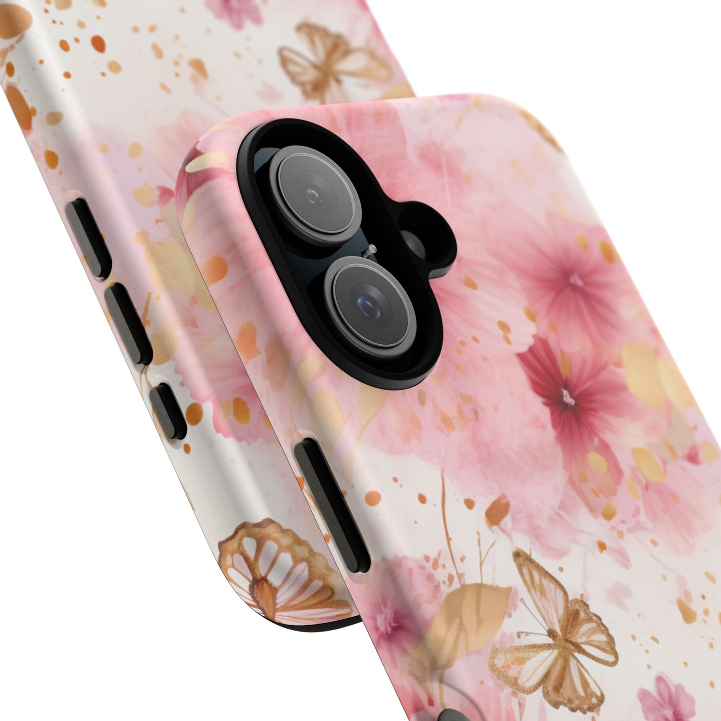 Blush Elegance Floral Mobile Case