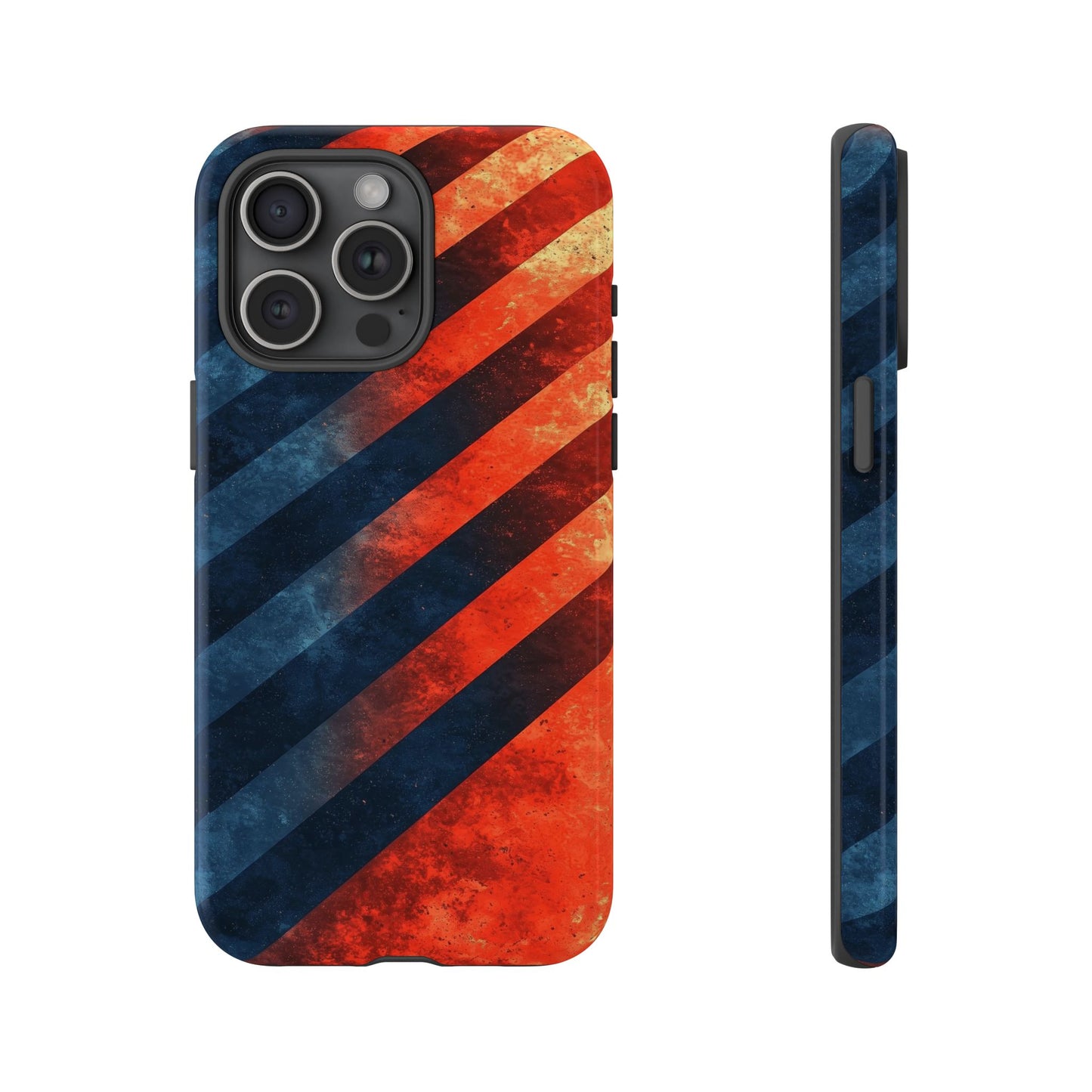 Molten Stripes – Grunge Gradient Abstract Phone Case for iPhone, Samsung & Pixel