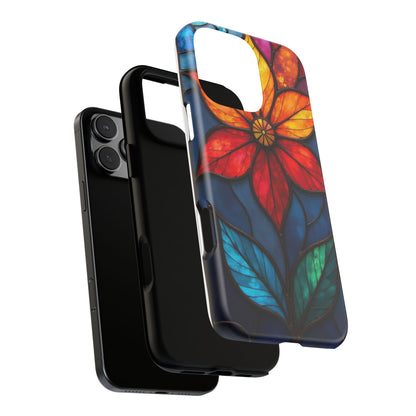 Radiant Blossom: Red and Orange Floral Elegance