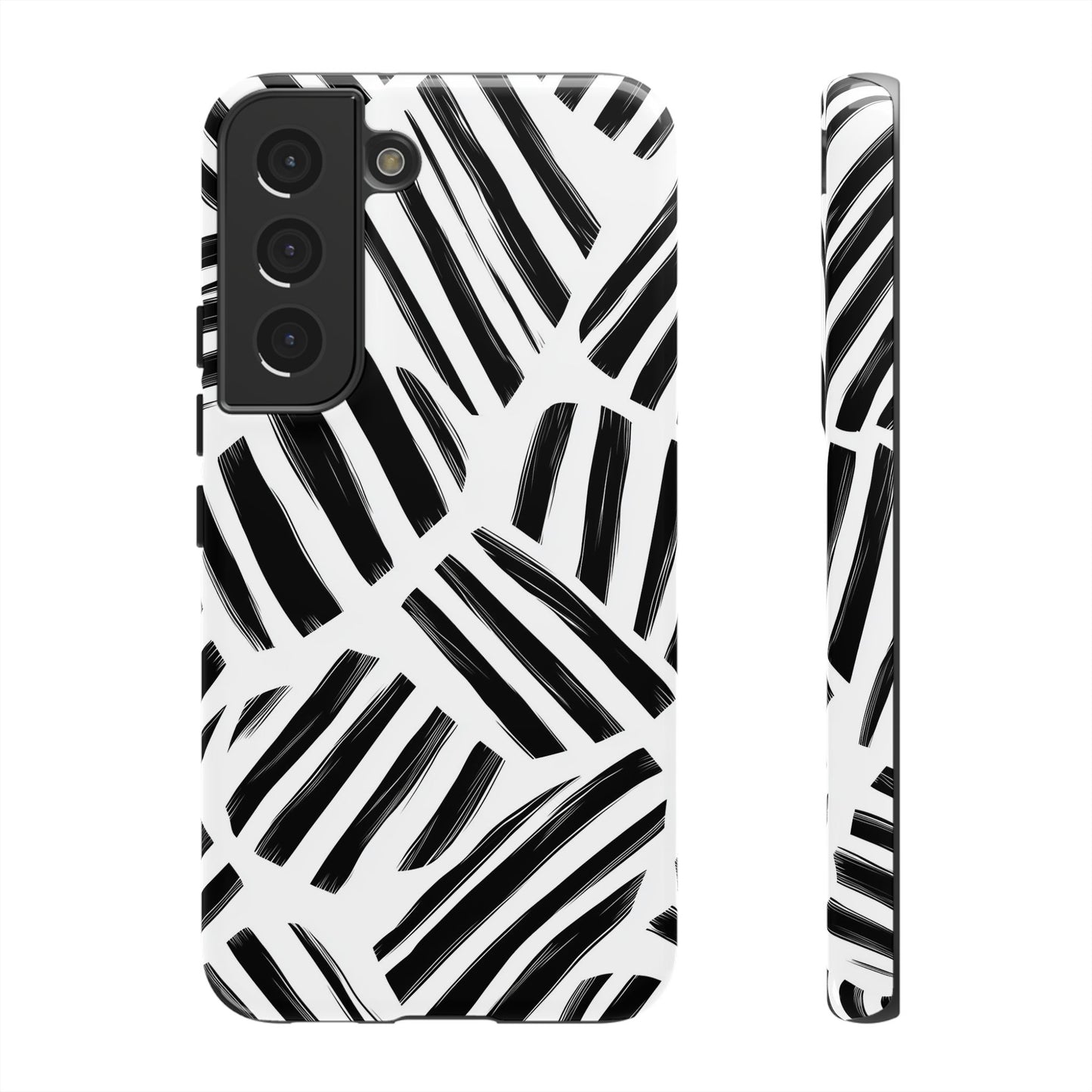Sleek Noir Striped Phone Case for iPhone, google Pixel & Samsung