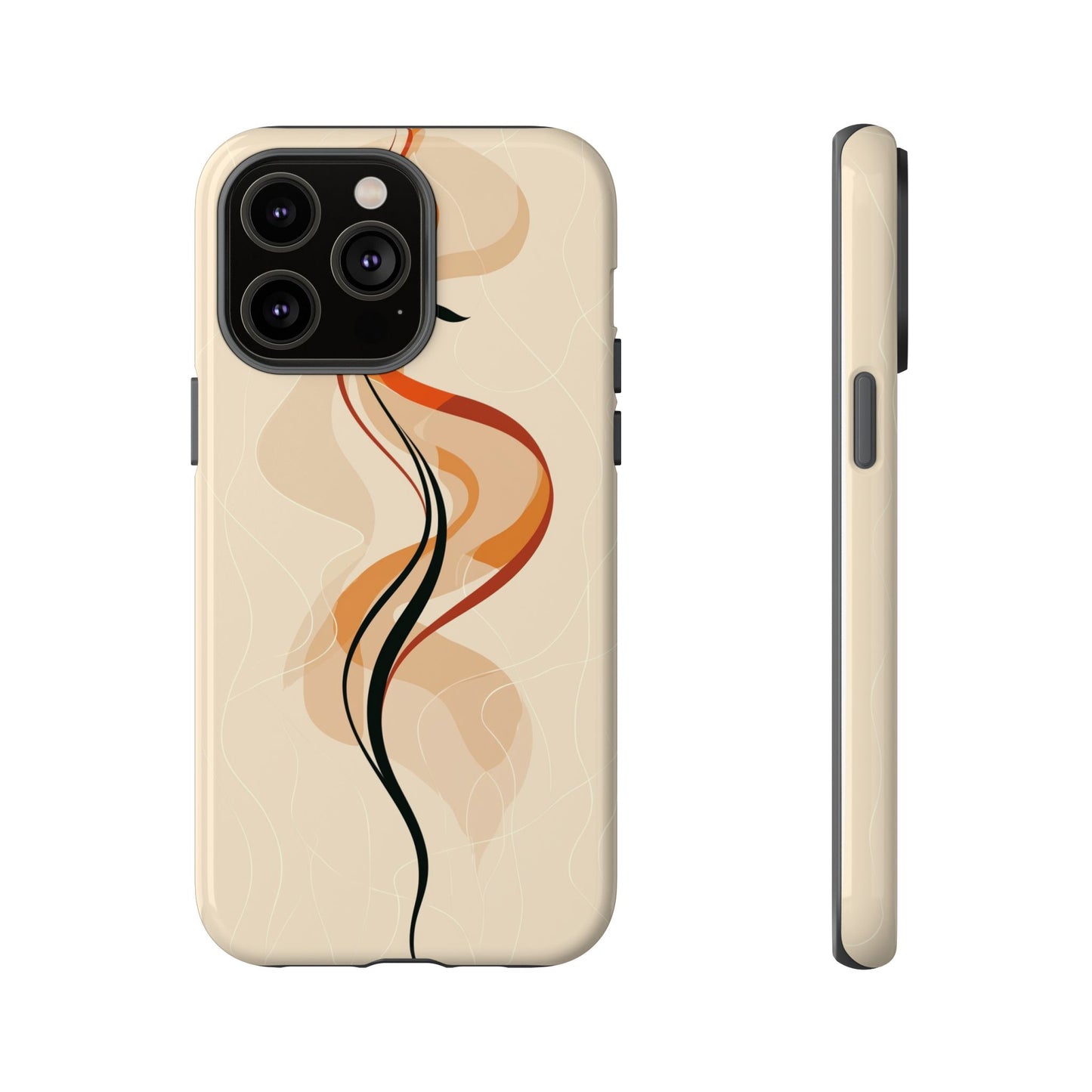Feminine Flame: Abstract Grace Phone Case for iPhone, Samsung & Pixel