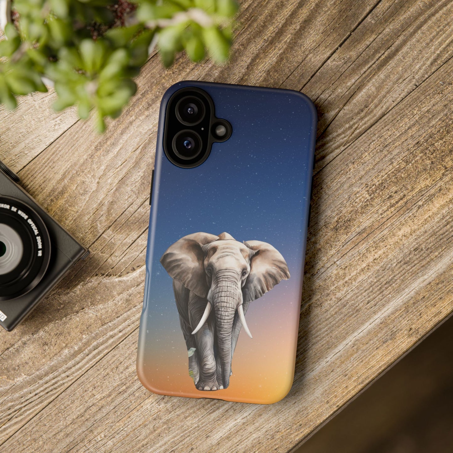 Celestial Elephant Mobile Cover – Dreamy Night Sky Aesthetic