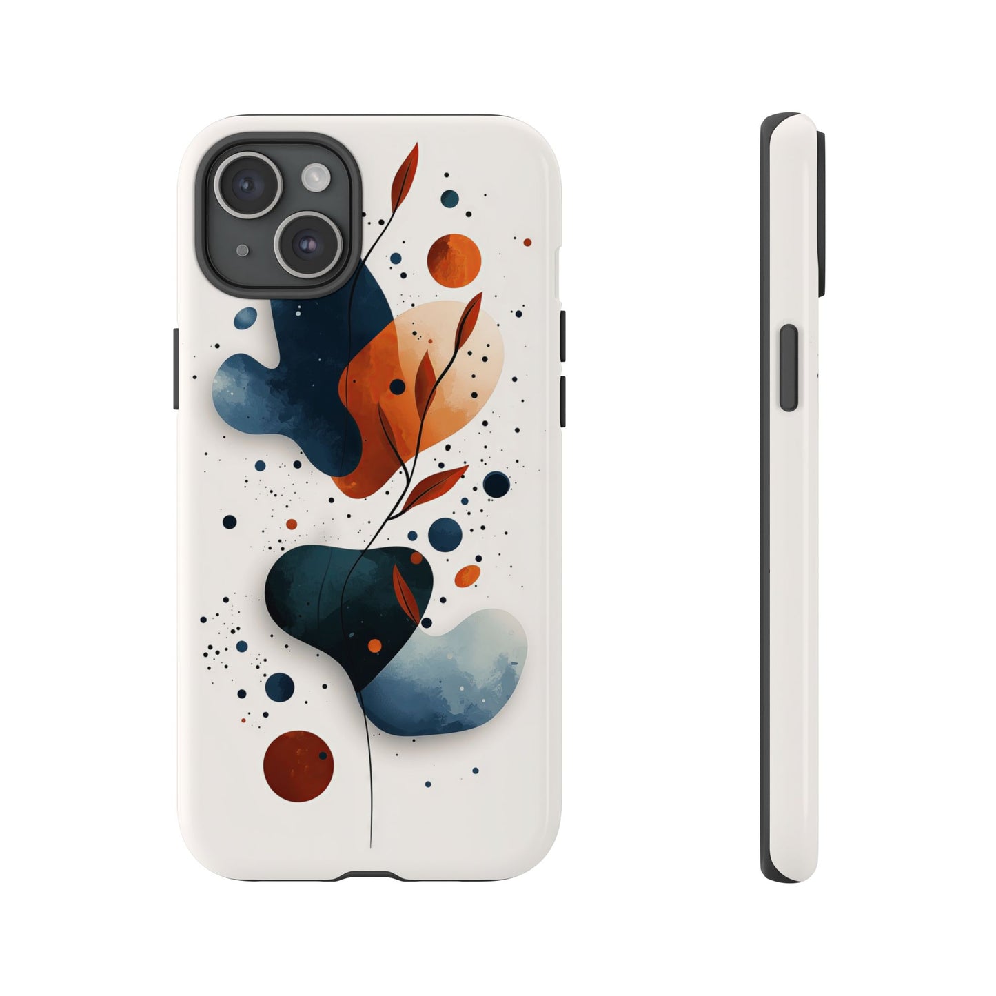 Celestial Bloom – Minimal Abstract Phone Case for iPhone, Samsung & Pixel