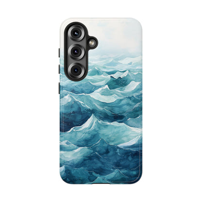 Aqua Drift Watercolor Phone Case for iPhone, google Pixel & Samsung
