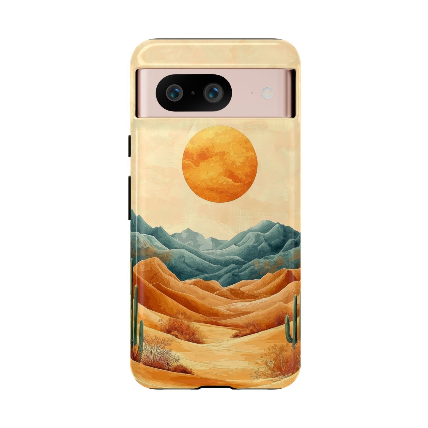 Golden Solstice Desert Boho Phone Case for iPhone, Pixel & Samsung