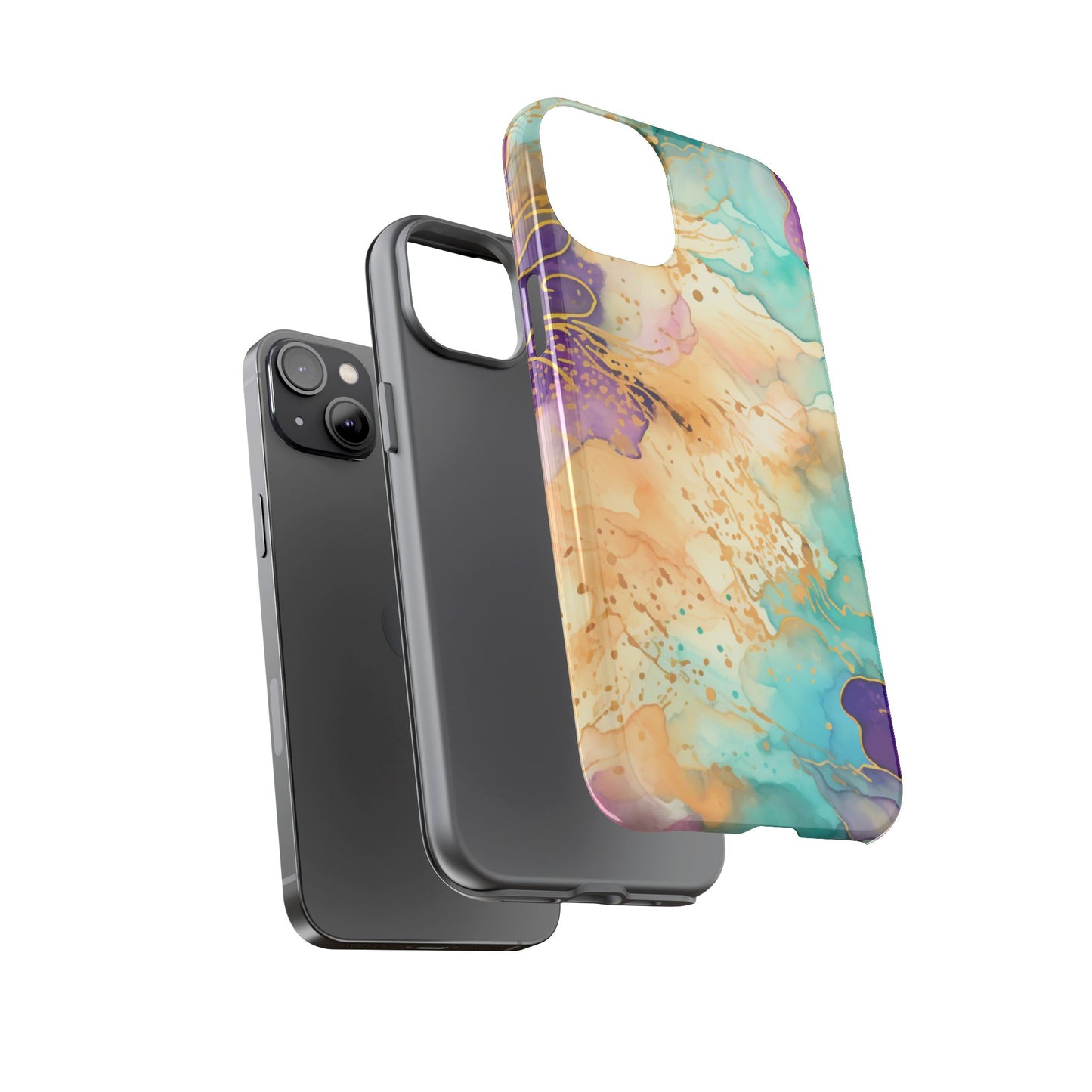 Golden Aura Abstract Watercolor Mobile Case