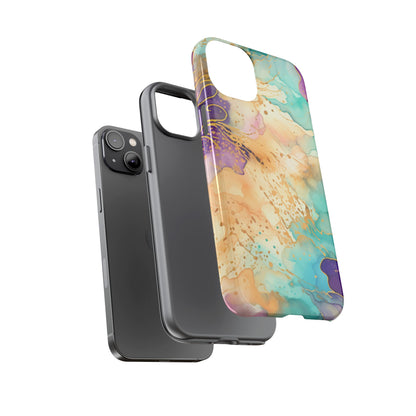 Golden Aura Abstract Watercolor Mobile Case