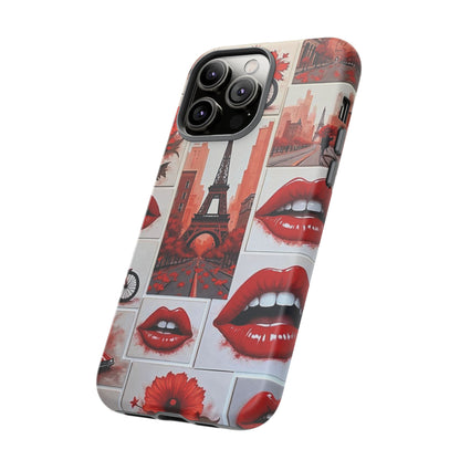 Red Lips & Eiffel Tower Phone Case