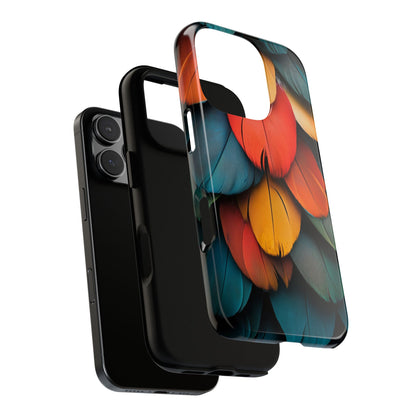 Exotic Macaw Feather Phone Case for iPhone, Samsung & Google Pixel