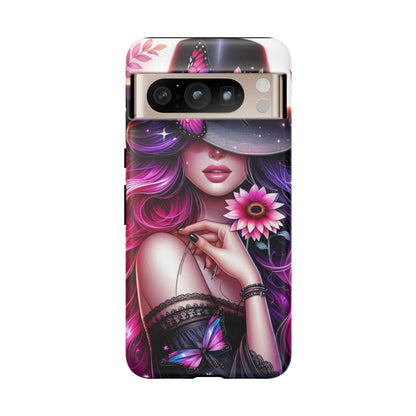 Celestial Charm – Cosmic Cowgirl & Butterfly Magic Mobile Cover