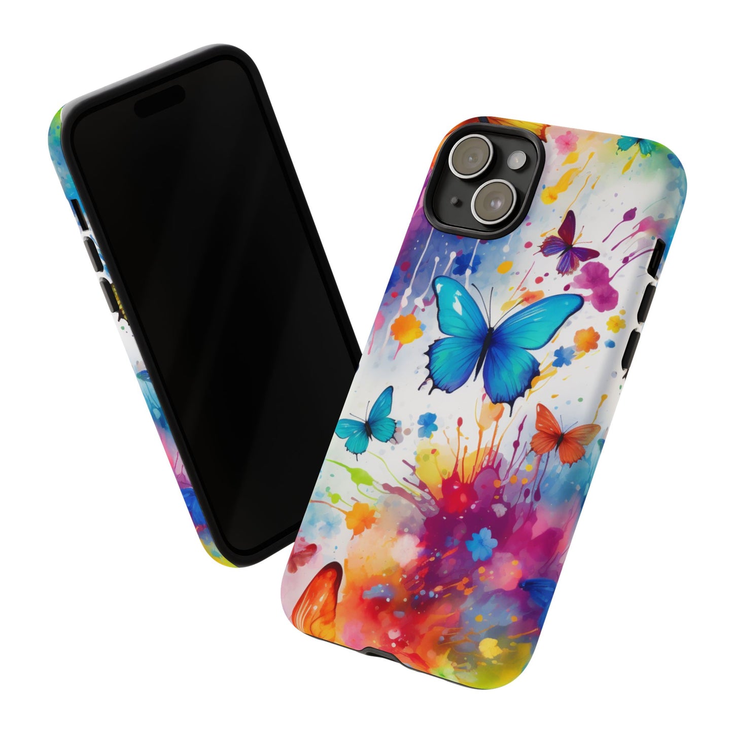 Vibrant Watercolor Butterfly Mobile Case