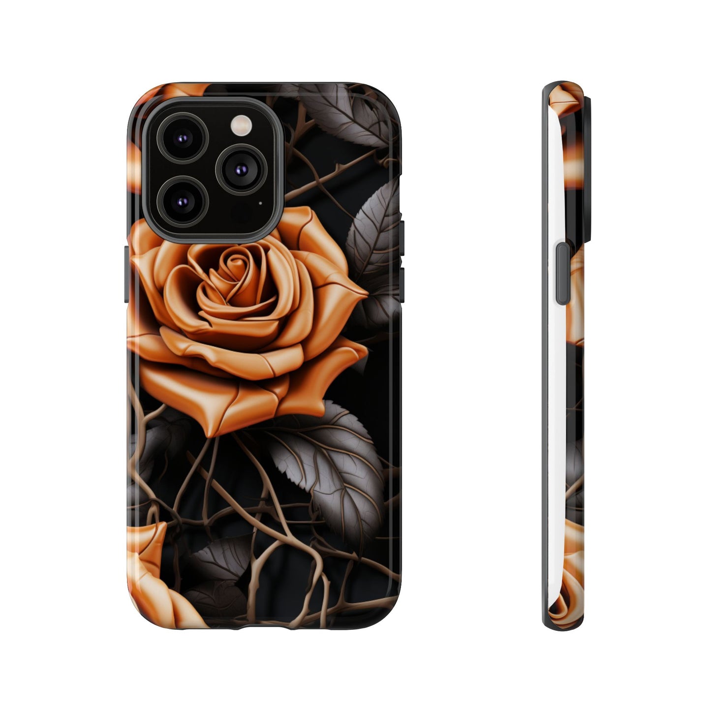Midnight Gold Rose Mobile Case