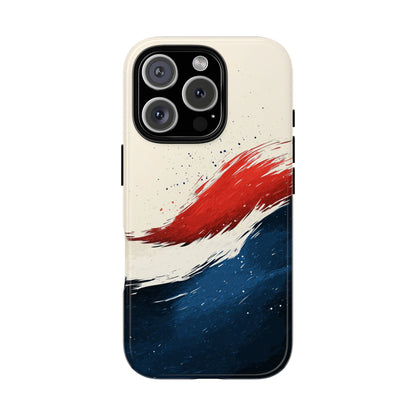 Crimson Tide – Artistic Brushstroke Abstract Case for iPhone, Google Pixel, Samsung
