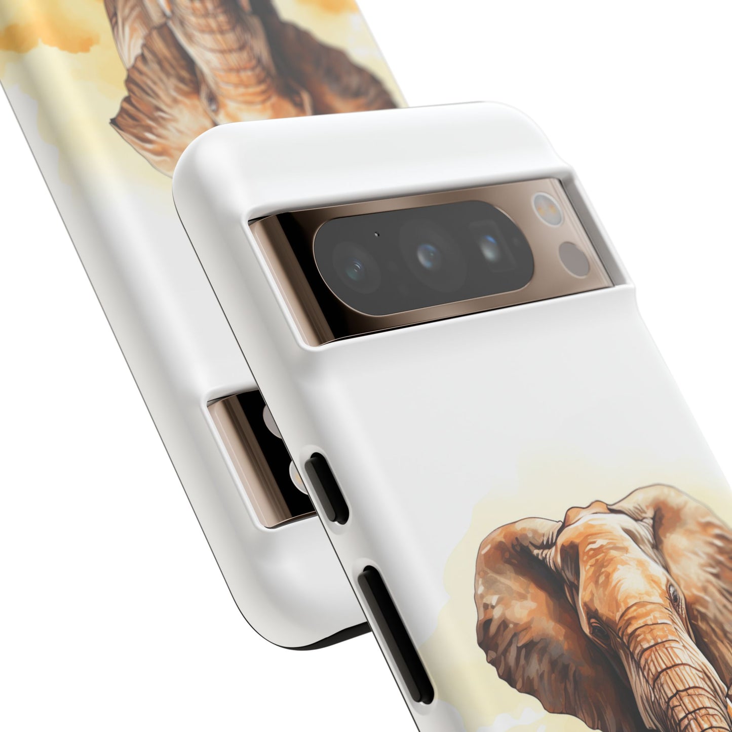 Safari Elephant Watercolor Mobile Cover – Majestic Wildlife Art