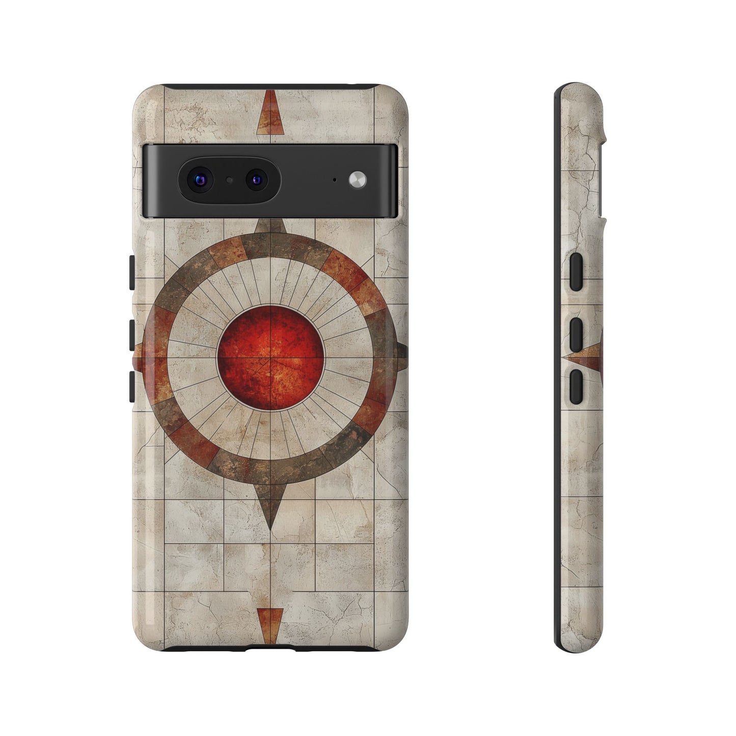 Boho Stone Compass Phone Case for iPhone, Pixel & Samsung